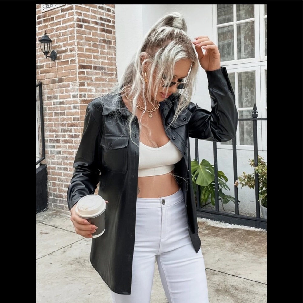 Leather Blouse